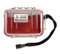 PELICAN 1010RWB Micro Case - Red with Black  
