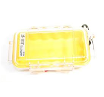 PELICAN 1015CWY Micro Case - Clear with Yellow