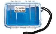 PELICAN 1020BLWB Micro Case - Blue with Black 