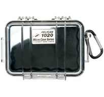 PELICAN 1020CWB Micro Case - Clear with Black 